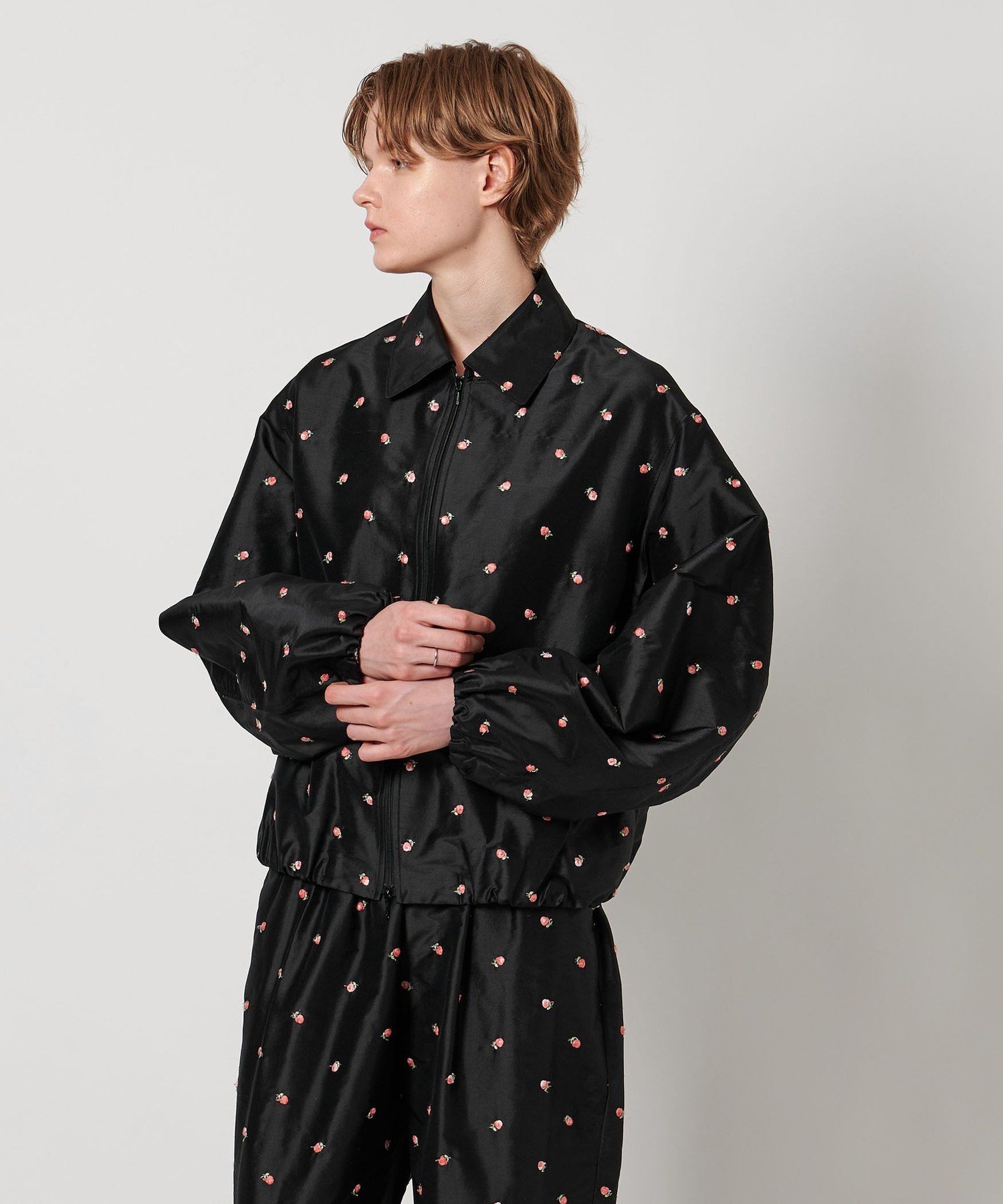 ＜LOEFF＞ローズ タフタ ブルゾン ユナイテッドアローズ アウトレット ジャケット・アウター ブルゾン・ジャンパー ブラック