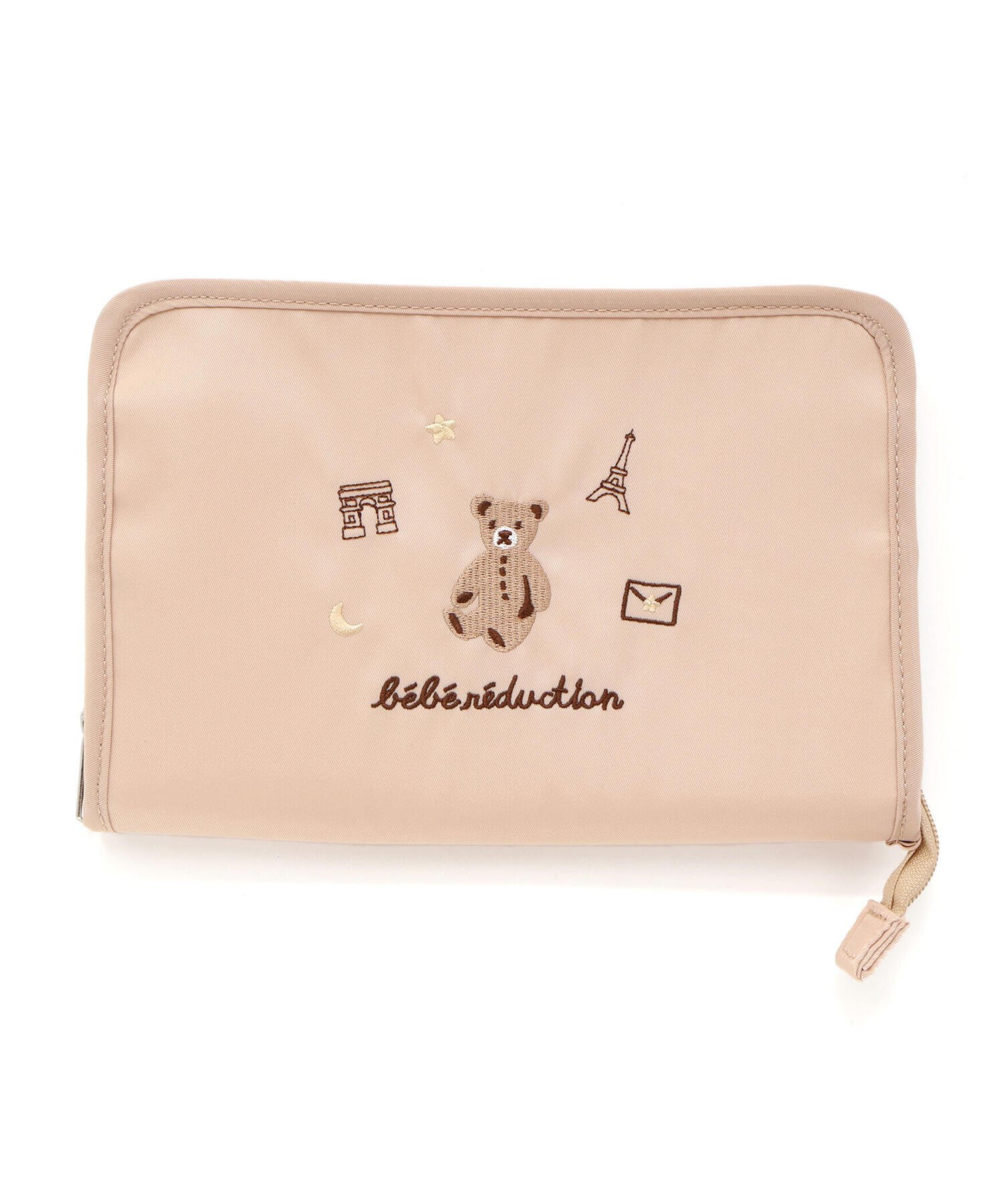 fillot de bebe reduction ナイロンマルチケース ベベ オンライン ストア マタニティウェア・ベビー用品 母子手帳ケース ピンク ベージュ【送料無料】