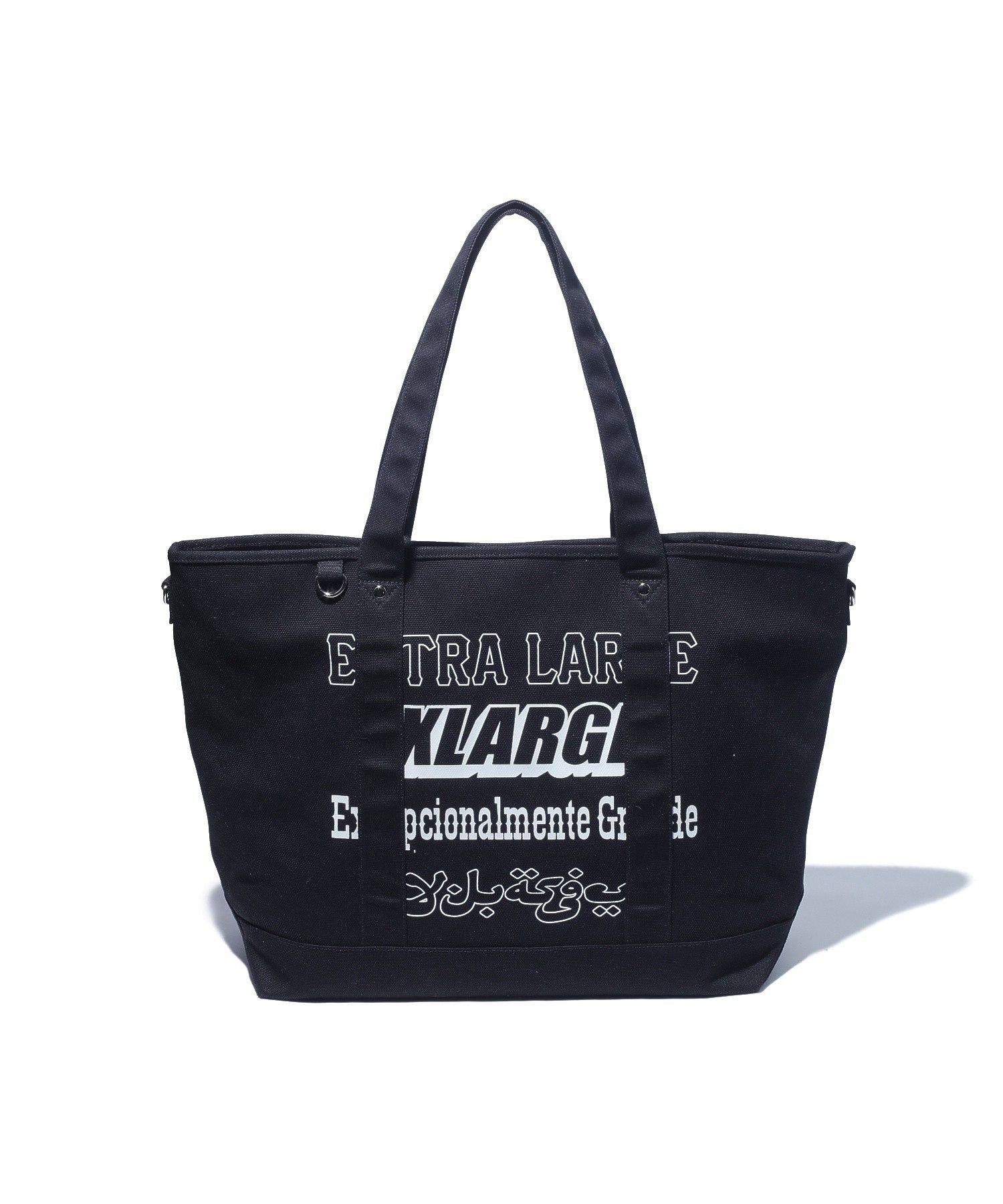 MULTI LOGO TOTE BAG エクストララージ バッグ その他のバッグ ホワイト ブラック