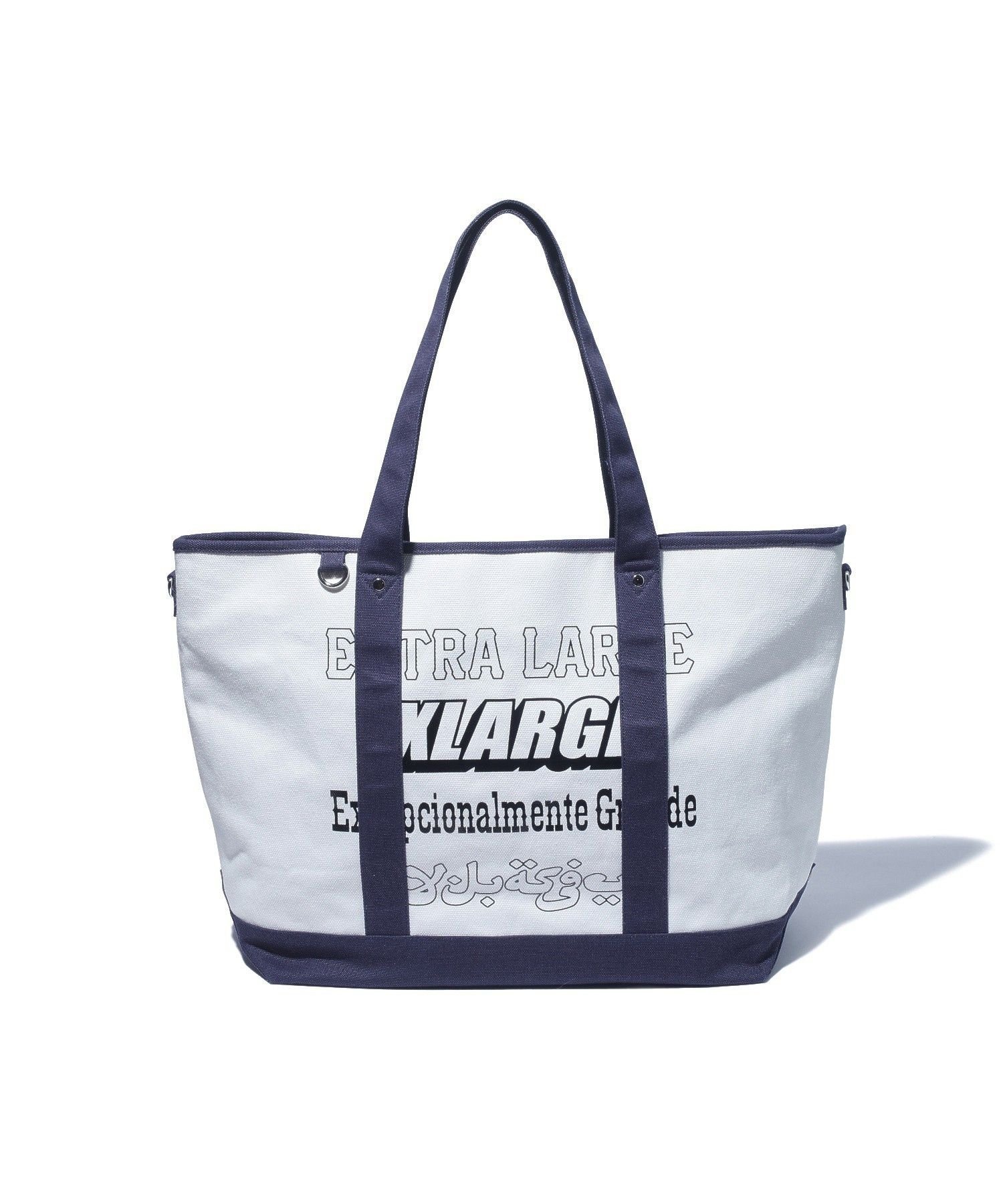 XLARGE MULTI LOGO TOTE BAG エクストララージ バッグ その他のバッグ ホワイト ブラック【送料無料】