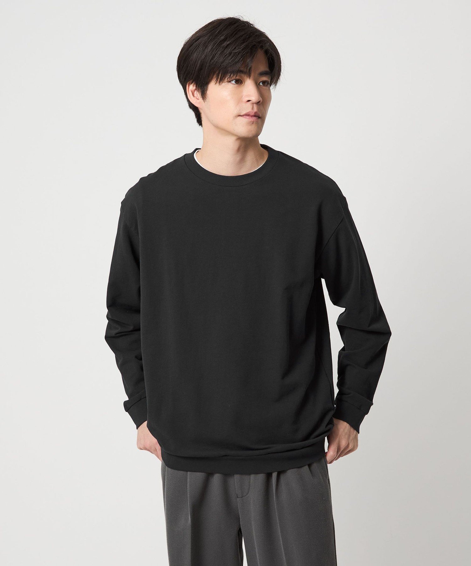 ディペンド インレイ クルーネック カットソー ユナイテッドアローズ アウトレット トップス カットソー・Tシャツ グレー パープル