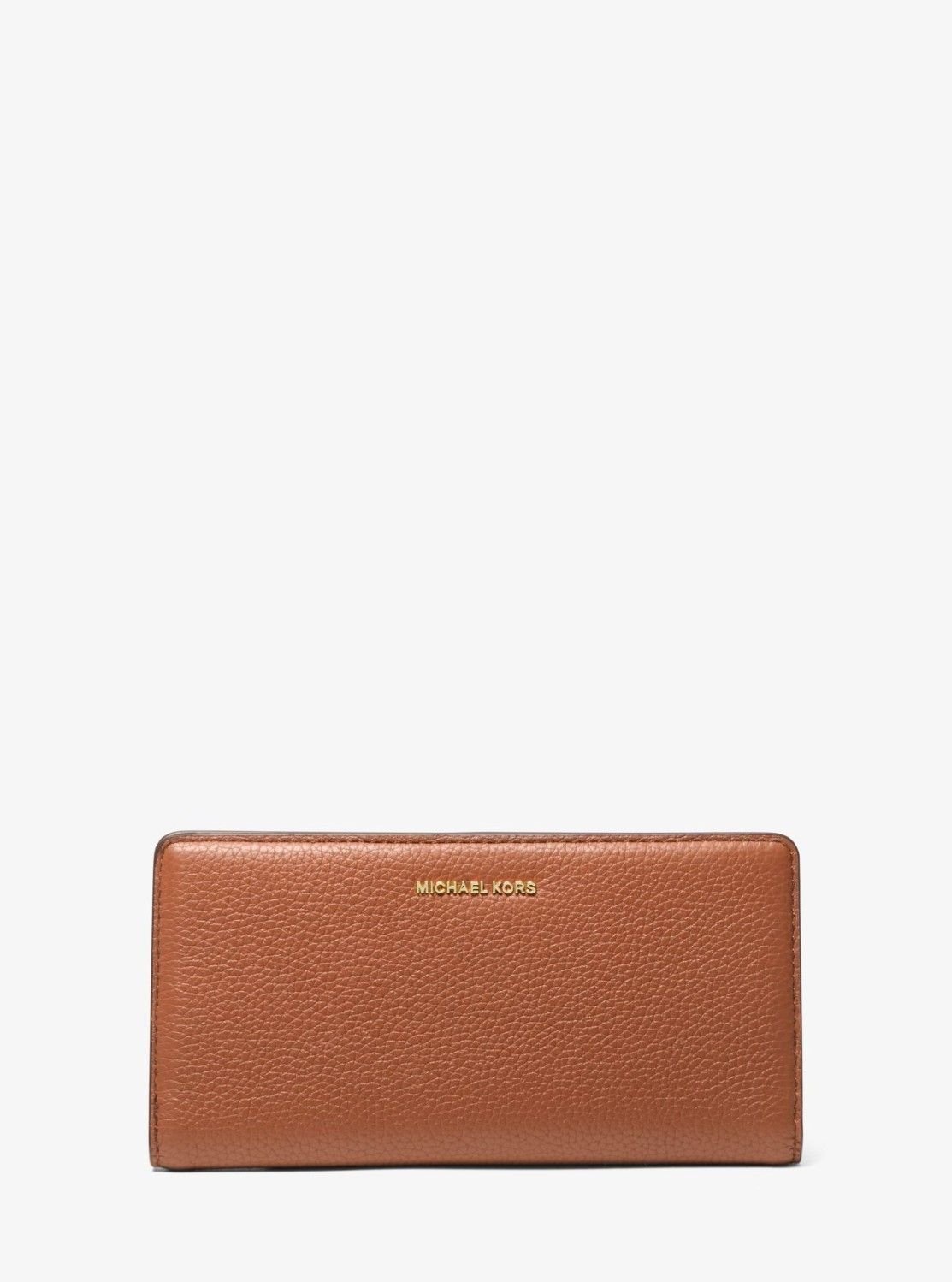 MICHAEL KORS BRYANT ペブルレザー スナップフロント ウォレット ラージ マイケルコース マイケル・コース 財布・ポーチ・ケース 財布 ブラウン【送料無料】