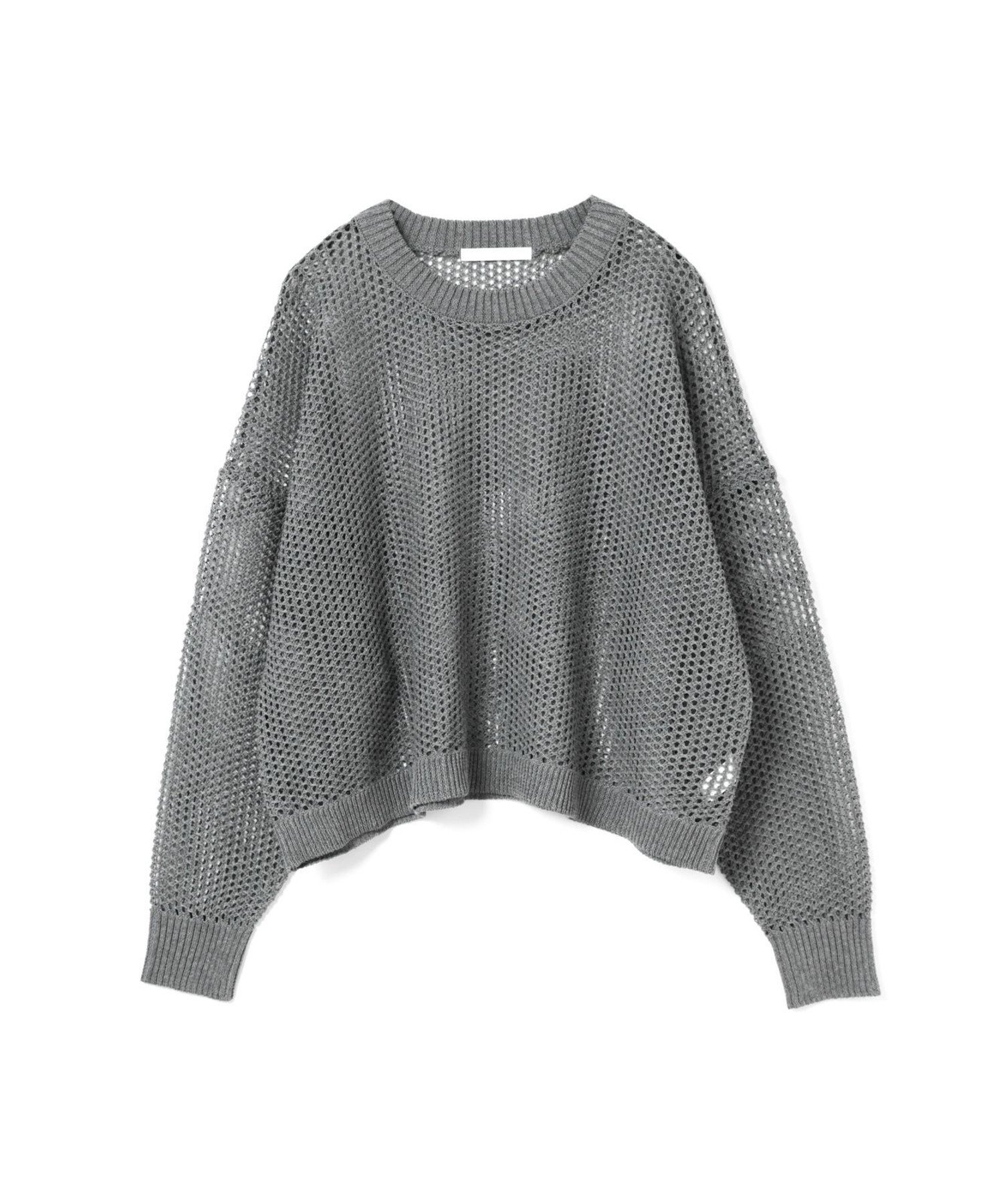 MARMARMAR MARMARMAR メッシュパターンワイドプルオーバー マーコート トップス ニット グレー ブラック ホワイト グリーン