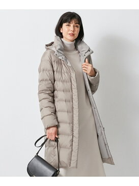 23区 L 【WEB限定カラーあり】シレータフタ ロング ダウン コート ニジュウサンク コート/ジャケット ダウンジャケット ブラック ベージュ ブラウン ネイビー【送料無料】