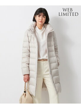 23区 L 【WEB限定カラーあり】シレータフタ ロング ダウン コート ニジュウサンク コート/ジャケット ダウンジャケット ブラック ベージュ ブラウン ネイビー【送料無料】
