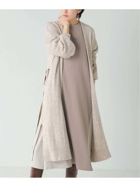 【SALE/62%OFF】Bou Jeloud ヘリンボーン編みニットカーディガン ブージュルード ニット カーディガン ベージュ グレー グリーン