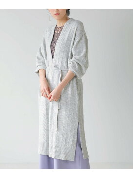 【SALE/62%OFF】Bou Jeloud ヘリンボーン編みニットカーディガン ブージュルード ニット カーディガン ベージュ グレー グリーン