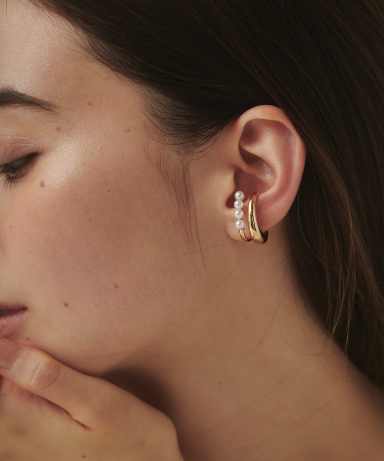 【SALE／46%OFF】ciite' ミニパールイヤーカフ シーテ アクセサリー・腕時計 イヤリング・イヤーカフ ゴールド シルバー