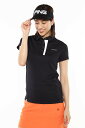 PING APPAREL 涼しやソロテックスUV半袖ポロシャツ <PERFORMANCE> (LADIES) ピン アパレル トップス ポロシャツ ブラック イ...