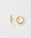 Phoebe 【金属アレルギー対応】ビジューワンタッチフープピアス/サージカルステンレス ジュエルアディクト アクセサリー・腕時計 ピアス ゴールド