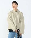【SALE/60%OFF】BEAMS HEART WOMEN 【秋まで使える】フェイクレザー ジップブルゾン(S~M) 長袖 はおりもの ビームス ハート ジャケット・アウター ブルゾン・ジャンパー ブラック【送料無料】