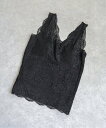 【SALE/20%OFF】notch. カップ付きレースタンクトップ ノッチ トップス その他のトップス ブラック ホワイト