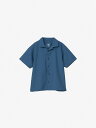 THE NORTH FACE ショートスリーブアロハベントシャツ(キッズ) ザ・ノース・フェイス トップス ポロシャツ ブルー【送料無料】