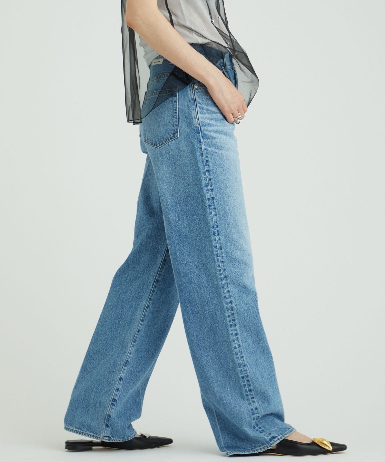 【SALE／40%OFF】AEWEN MATOPH ＜AEWEN MATOPH＞ストレート デニムパンツ ユナイテッドアローズ パンツ ジーンズ・デニムパンツ ブルー ブラック【送料無料】