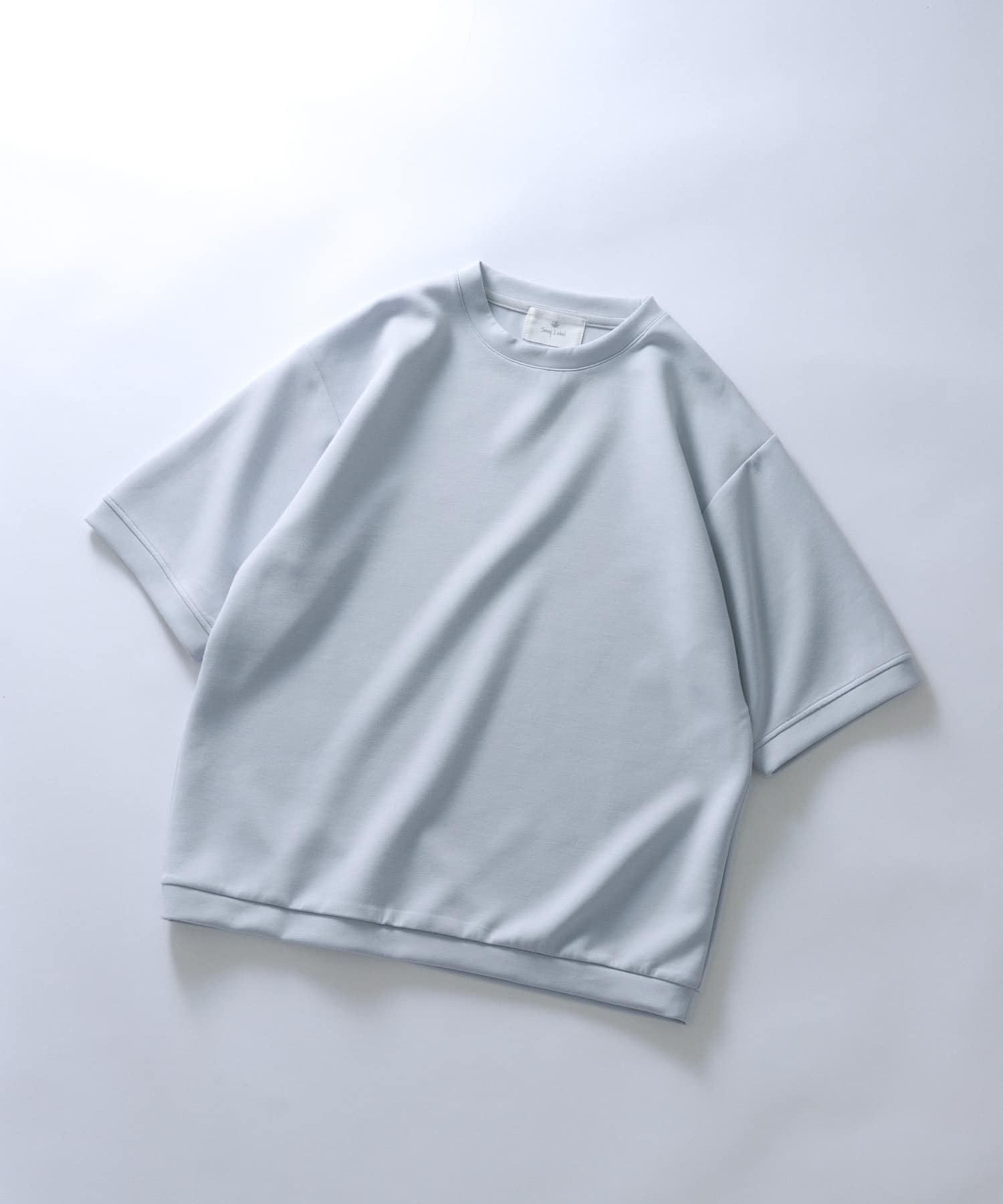 Sonny Label シルキーダンボールニットTシャツ サニーレーベル トップス カットソー・Tシャツ ブラウン グリーン グレー ホワイト