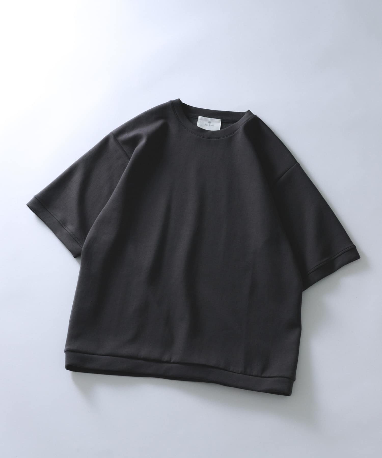 Sonny Label シルキーダンボールニットTシャツ サニーレーベル トップス カットソー・Tシャツ ブラウン グリーン グレー ホワイト