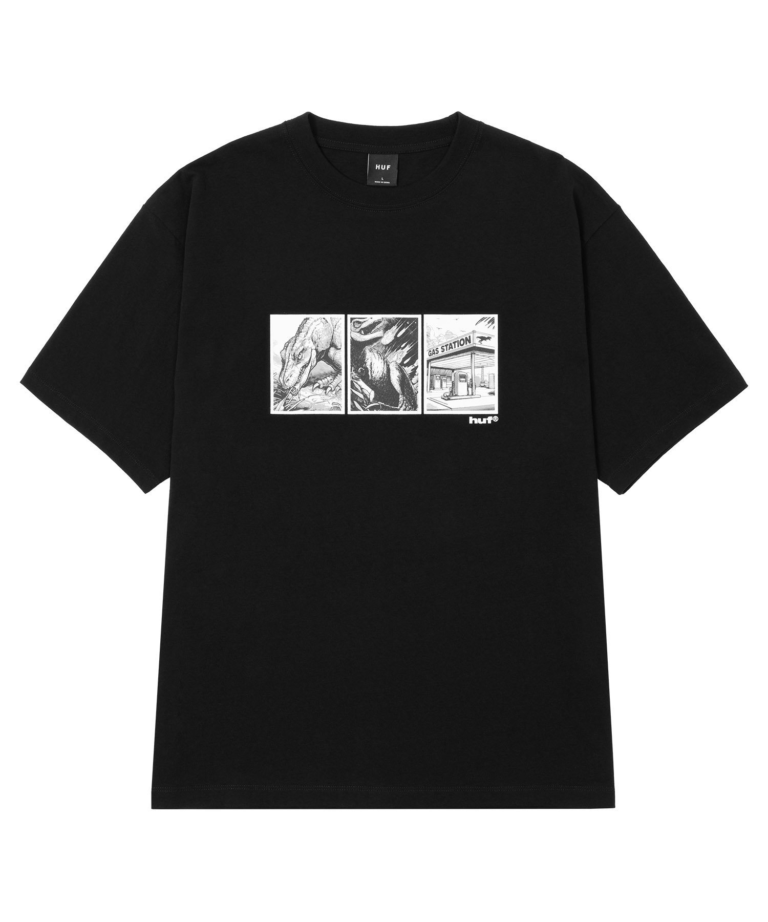 FOSSIL FUEL TEE / HUF ハフ Tシャツ ハフ トップス カットソー・Tシャツ ブラック