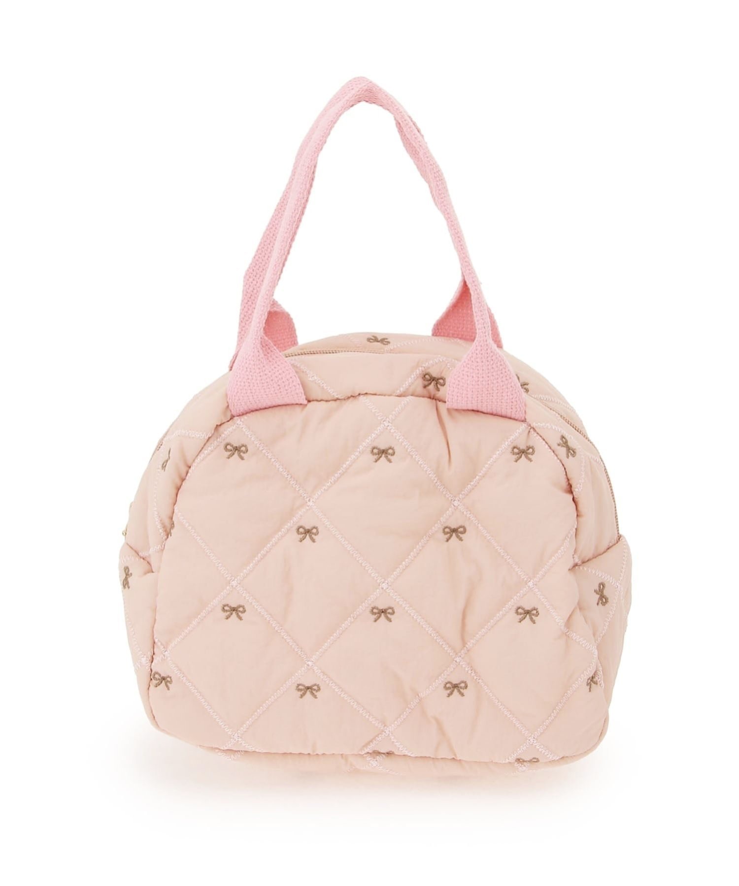 【SALE／30%OFF】Mignonjour Mignonjour/(W)リボンキルティングミニバッグ ミニョントレフル ルームヨンマルサンセレクティッド バッグ ハンドバッグ ブラウン ピンク ブラック