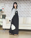 【SALE／5 OFF】SOMETHING 別注 Vintage Gather Overall Skirt フリークスストア スカート その他のスカート ブラック グリーン ネイビー【送料無料】