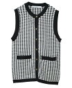 【SALE/60%OFF】TIARA ジャカード柄ベスト ティアラ トップス ベスト・ジレ【送料無料】