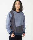 【SALE/40%OFF】SHIPS MEN SHIPS:<洗濯機可能>パネル ポリエステル スエード ドッキング ロングスリーブ Tシャツ シップス トップス その他のトップス ベージュ ネイビー グレー【送料無料】