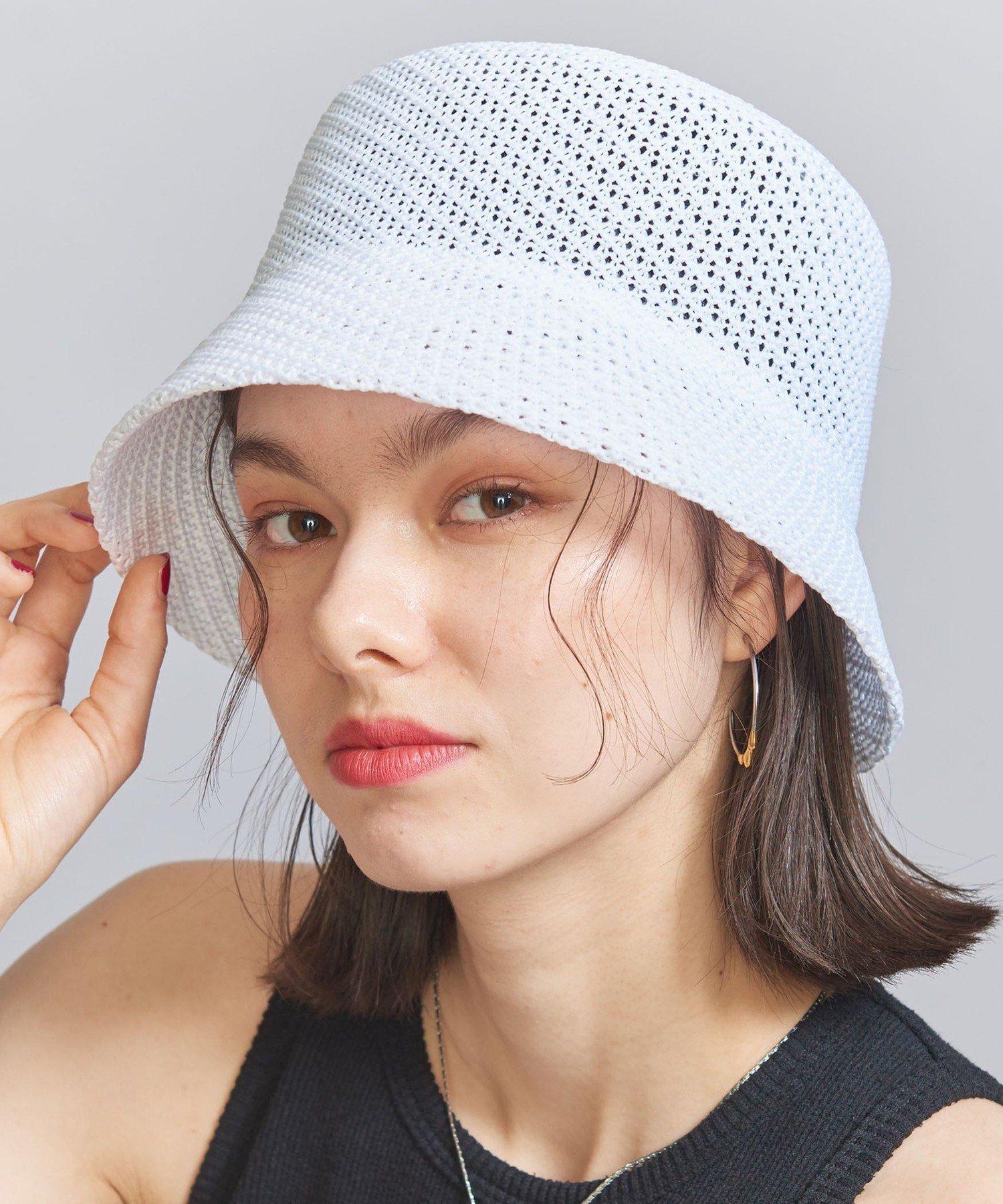 【SALE／80%OFF】BEAUTY&YOUTH UNITED ARROWS シンプル クロシェハット ユナイテッドアローズ アウトレット 帽子 ハット ホワイト ブラック