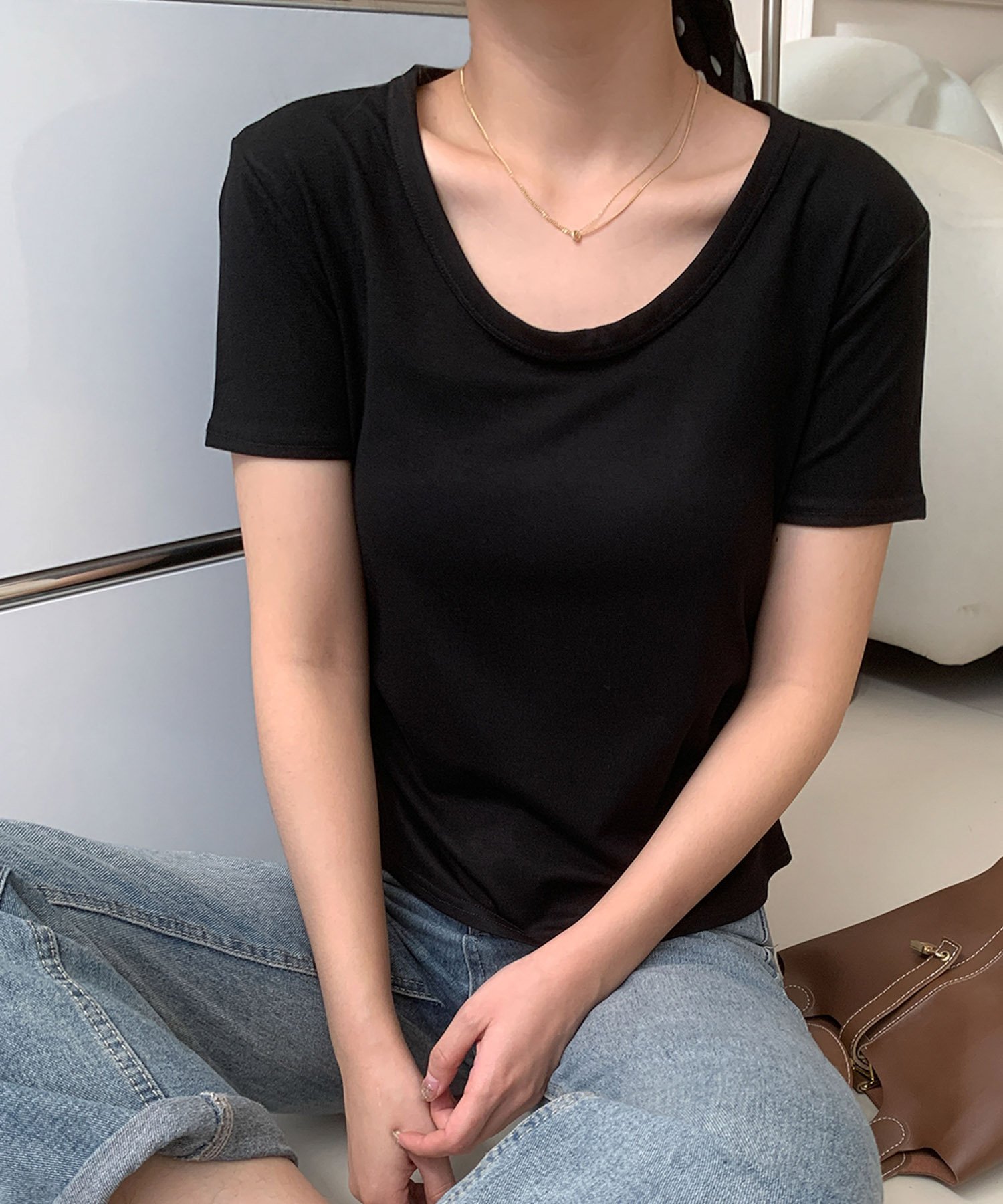 国内発送 IMPERIAL Uネック半袖Tシャツ 楽天市場】uネック Tシャツ(素材(生地・毛糸)レーヨン
