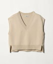 UNITED ARROWS green label relaxing Vネック ニット ベスト ユナイテッドアローズ グリーンレーベルリラクシング トップス ベスト・ジレ ベージュ ブラック レッド【送料無料】
