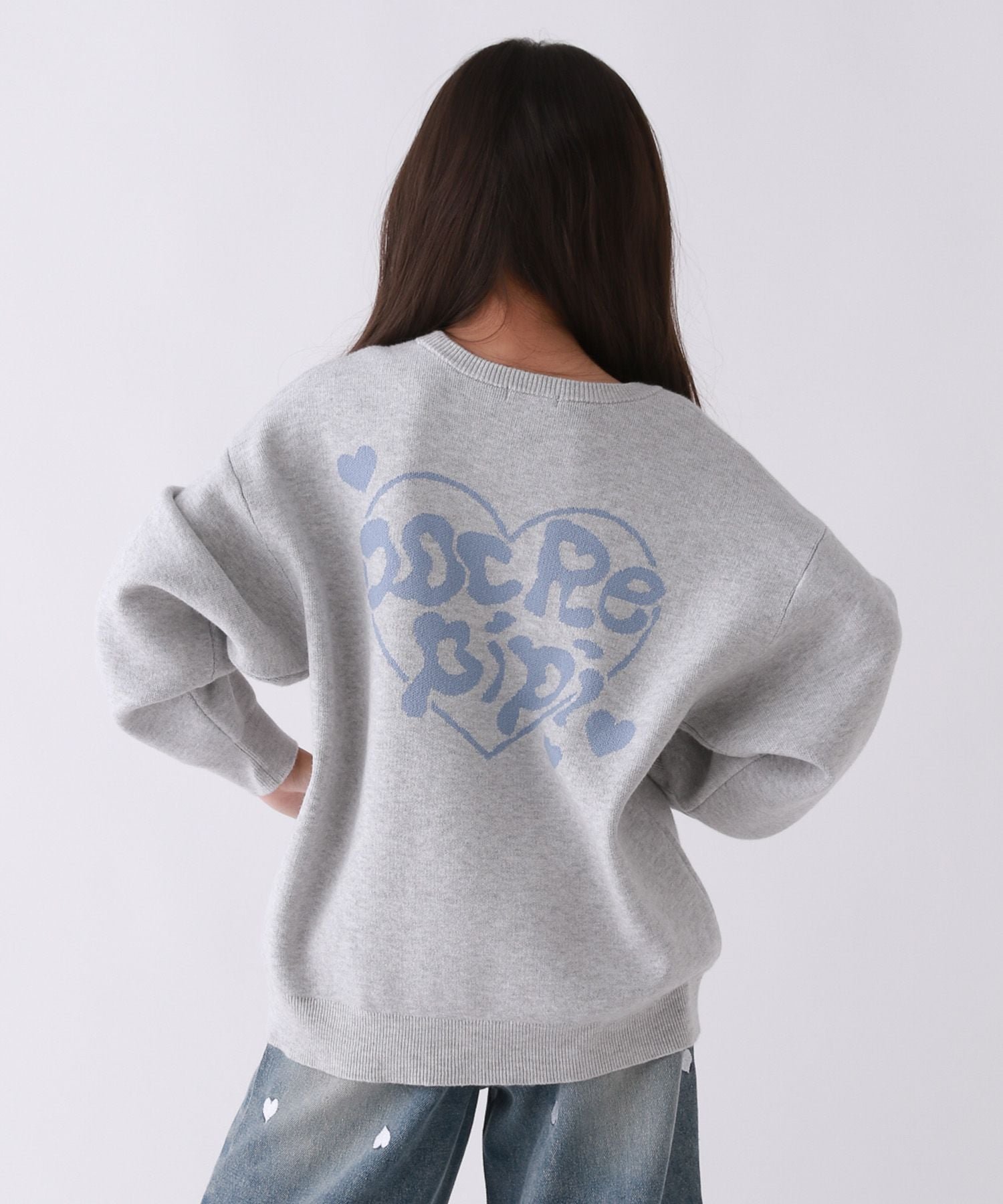 10C REPIPI 【10C REPIPI】メロキュンニット レピピアルマリオ トップス ニット ブラック ホワイト ピンク ブルーのサムネイル