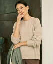 自由区 S 【カタログ掲載・洗える】ウールカシミヤブレンドスパンコールラグランスリーブ ニット ジユウク トップス ニット ベージュ ブラック グレー ブラウン【送料無料】