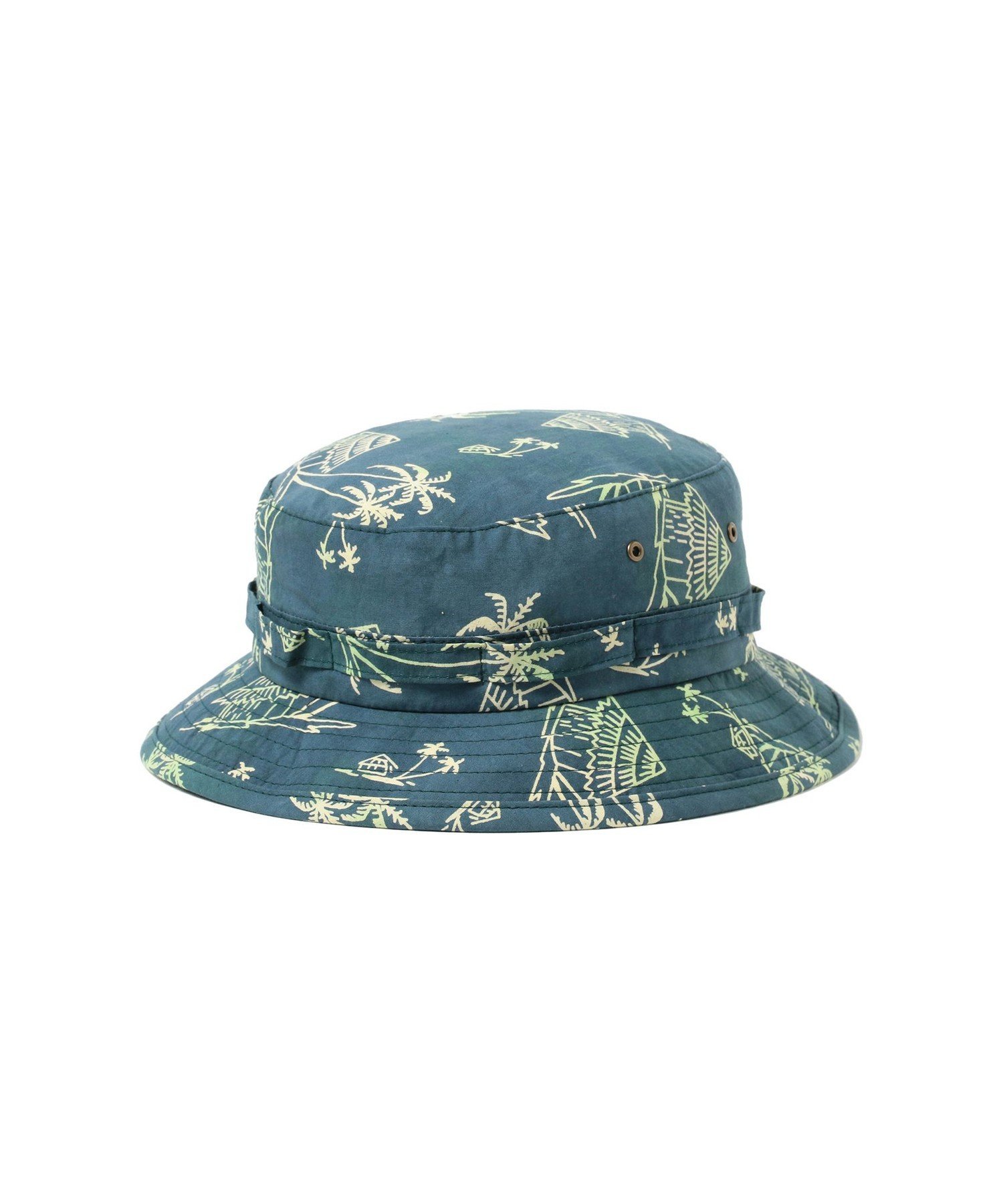 【SALE／50%OFF】BEAMS PLUS ブロックプリント ジャングル ハット ビームス アウトレット 帽子 その他の帽子 ネイビー レッド【送料無料】