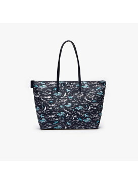 【SALE/30%OFF】LACOSTE L.12.12 CONCEPT FANTAISIE ハワイアンテキスタイルジップトートバッグ ラコステ バッグ トートバッグ ブルー【送料無料】