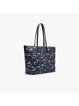 【SALE/30%OFF】LACOSTE L.12.12 CONCEPT FANTAISIE ハワイアンテキスタイルジップトートバッグ ラコステ バッグ トートバッグ ブルー【送料無料】