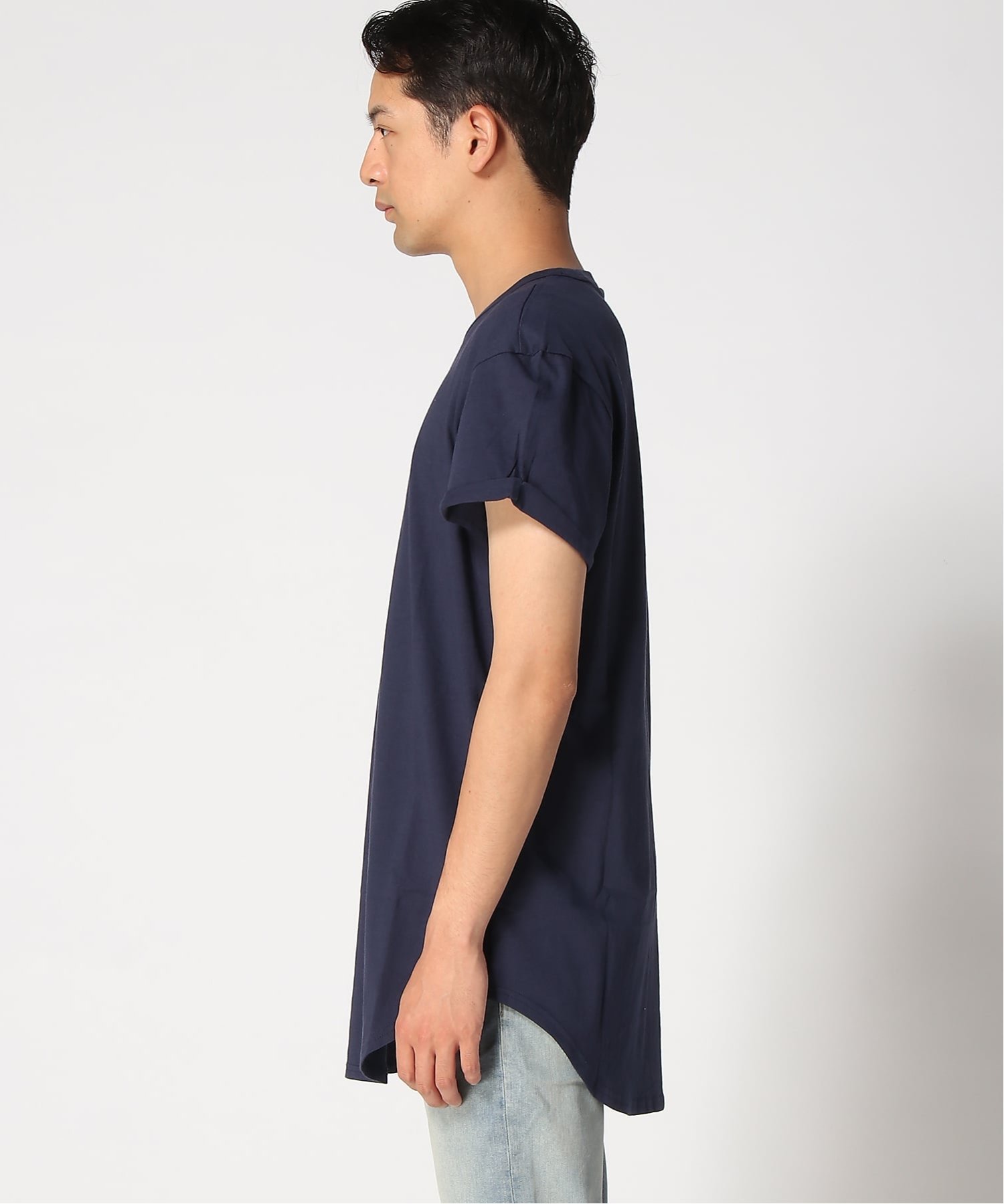 【公式ショップ】DUCTSOON RELAXED T-SHIRT/ワンポイントロゴT ジースターロゥ トップス カットソー・Tシャツ ネイビー