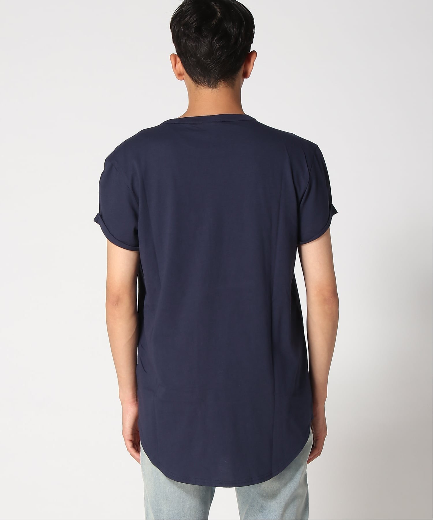 【公式ショップ】DUCTSOON RELAXED T-SHIRT/ワンポイントロゴT ジースターロゥ トップス カットソー・Tシャツ ネイビー