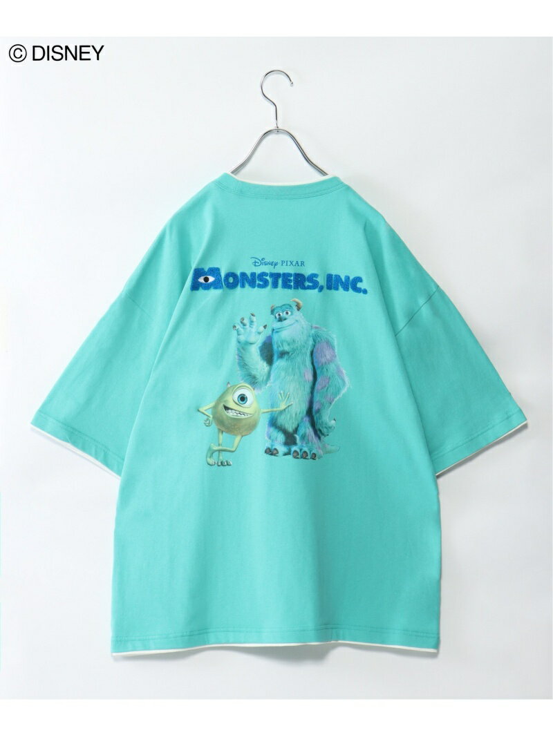 VENCE share style モンスターズインク フェイクT ヴァンス エクスチェンジ トップス カットソー・Tシャツ ブルー ホワイト グレー【送料無料】のサムネイル