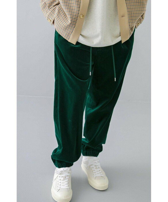 【SALE／40%OFF】BEAUTY & YOUTH UNITED ARROWS ＜monkey time＞ 8W SOFT CORDUROY 1P WIDE EASY JOGGER PANTS/ワイドパンツ ユナイテッドアローズ アウトレット パンツ/ジーンズ フルレングス ブラック ホワイト【送料無料】