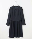 自由区 FORMAL 【お受験/セレモニーに】濃紺 洗える/衿取り外し ワンピース+ジャケット ジユウク スーツ・フォーマル セットアップスーツ ネイビー【送料...
