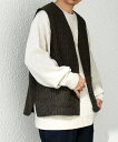 【SALE/40%OFF】SHIPS any SHIPS any: 〈手洗い可能〉リラックス ツイード ジップ ベスト 24AW◇ シップス トップス ベスト・ジレ ブラウン【送料無料】