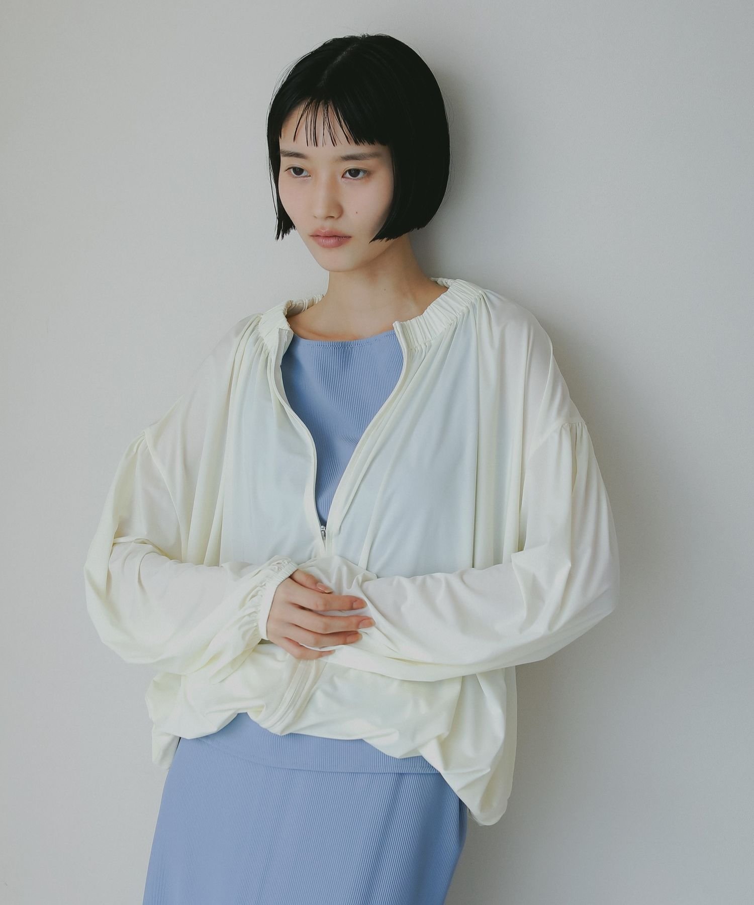 A part by 【WEB限定・UVカット】ジップラッシュガード アパートバイ 水着・スイムグッズ 水着 グレー ベージュ【送料無料】