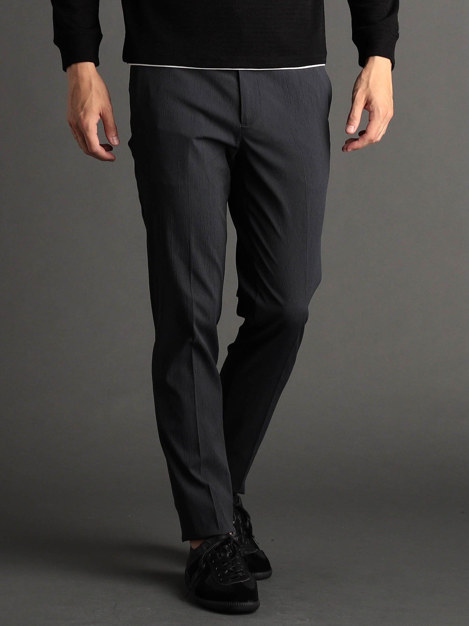 MONSIEUR NICOLE ex/tra 【ex/tra】ワッシャー セットアップパンツ ニコル パンツ その他のパンツ グレー ベージュ【送料無料】