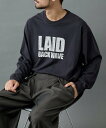 COLONY 2139 【AW先行予約】LAIDBACKカスレプリントロンT コロニー トゥーワンスリーナイン トップス カットソー・Tシャツ ホワイト ブラック グレー【送料無料】