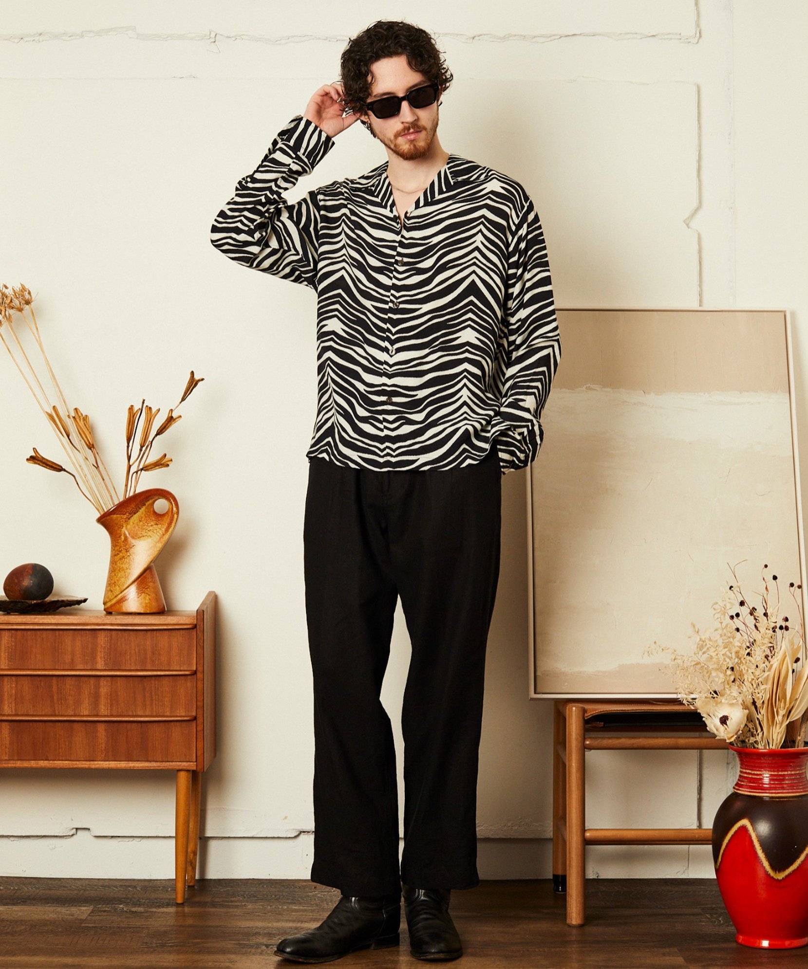 Schott ZEBRA RAYON SHIRT/ゼブラレーヨンシャツ ショット トップス シャツ・ブラウス ホワイト【送料無料】