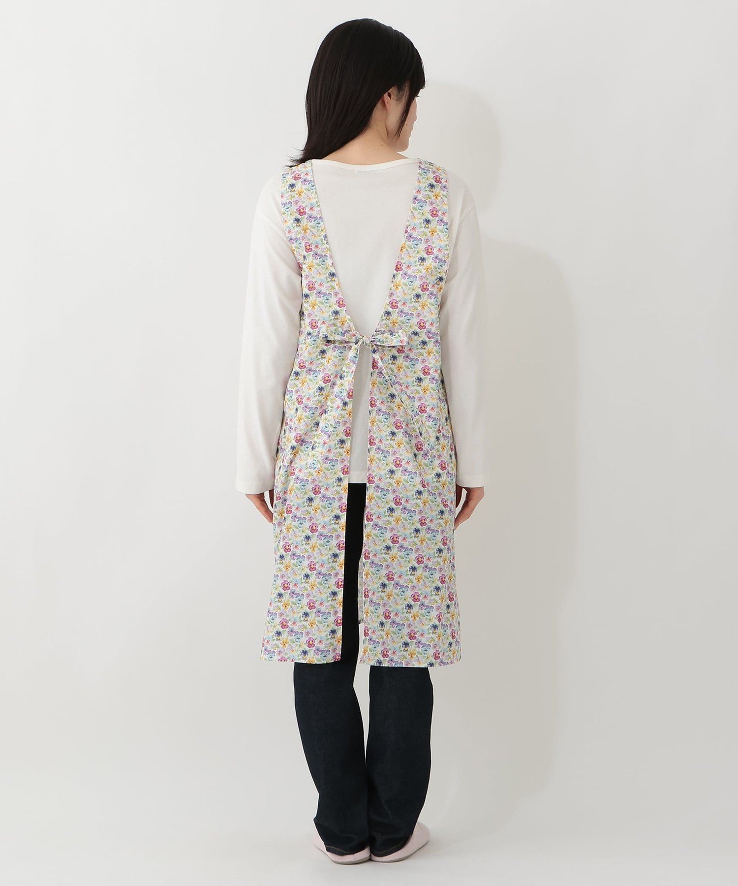 【SALE／47%OFF】Afternoon Tea LIVING バックリボンエプロン/リバティプリント ア...