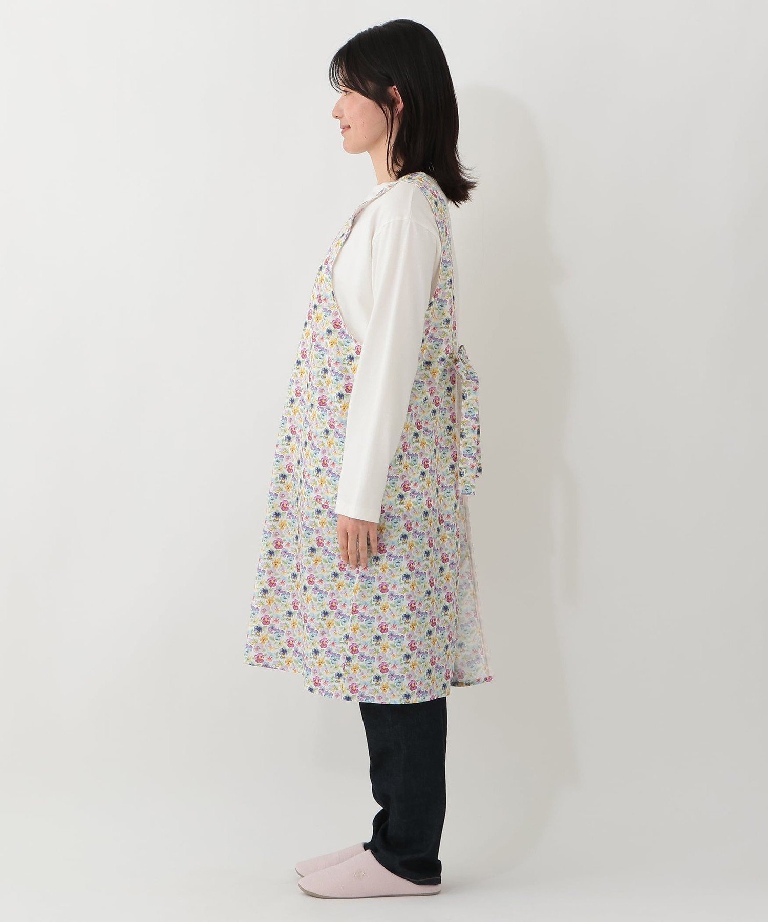 【SALE／47%OFF】Afternoon Tea LIVING バックリボンエプロン/リバティプリント ア...