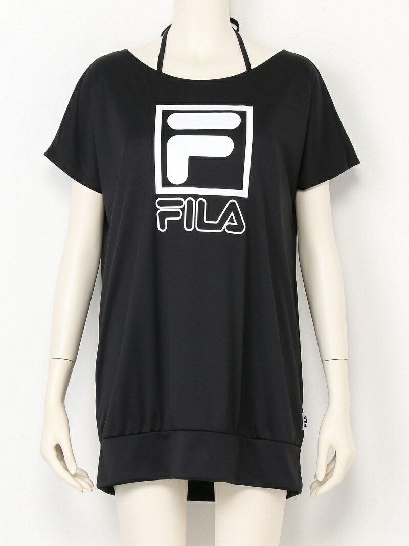 FILA 【FILA】ロゴプリントT付きビブトップ水着3点セット ニッキー 水着・スイムグッズ 水着 ...