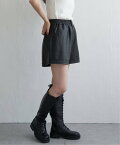 【SALE／50%OFF】VENCE share style 合皮ショートパンツ ヴァンス エクスチェンジ パンツ その他のパンツ ブラック
