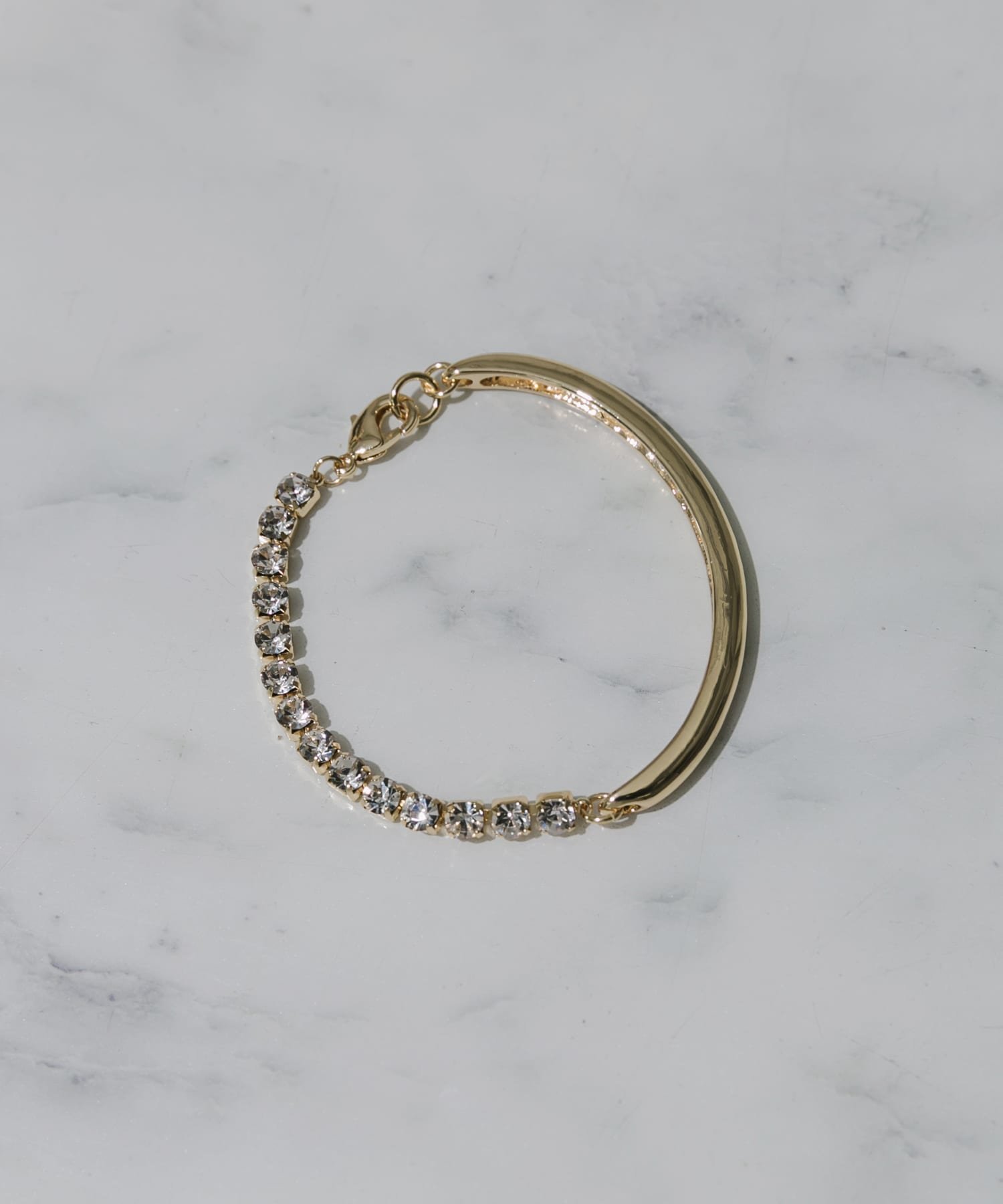 【SALE／50%OFF】SMELLY ビジューカーブキリカエブレスレット スメリー アクセサリー・腕時計 ブレスレット・バングル ゴールドのサムネイル