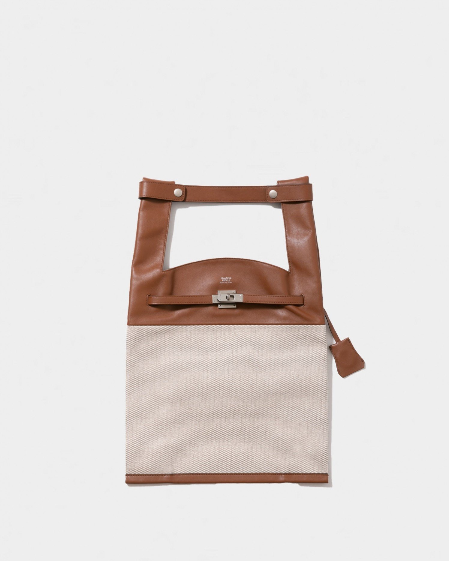 beautiful people xlarge market bag canvas combi ビューティフルピープル バッグ トートバッグ ブラウン ブラック【送料無料】