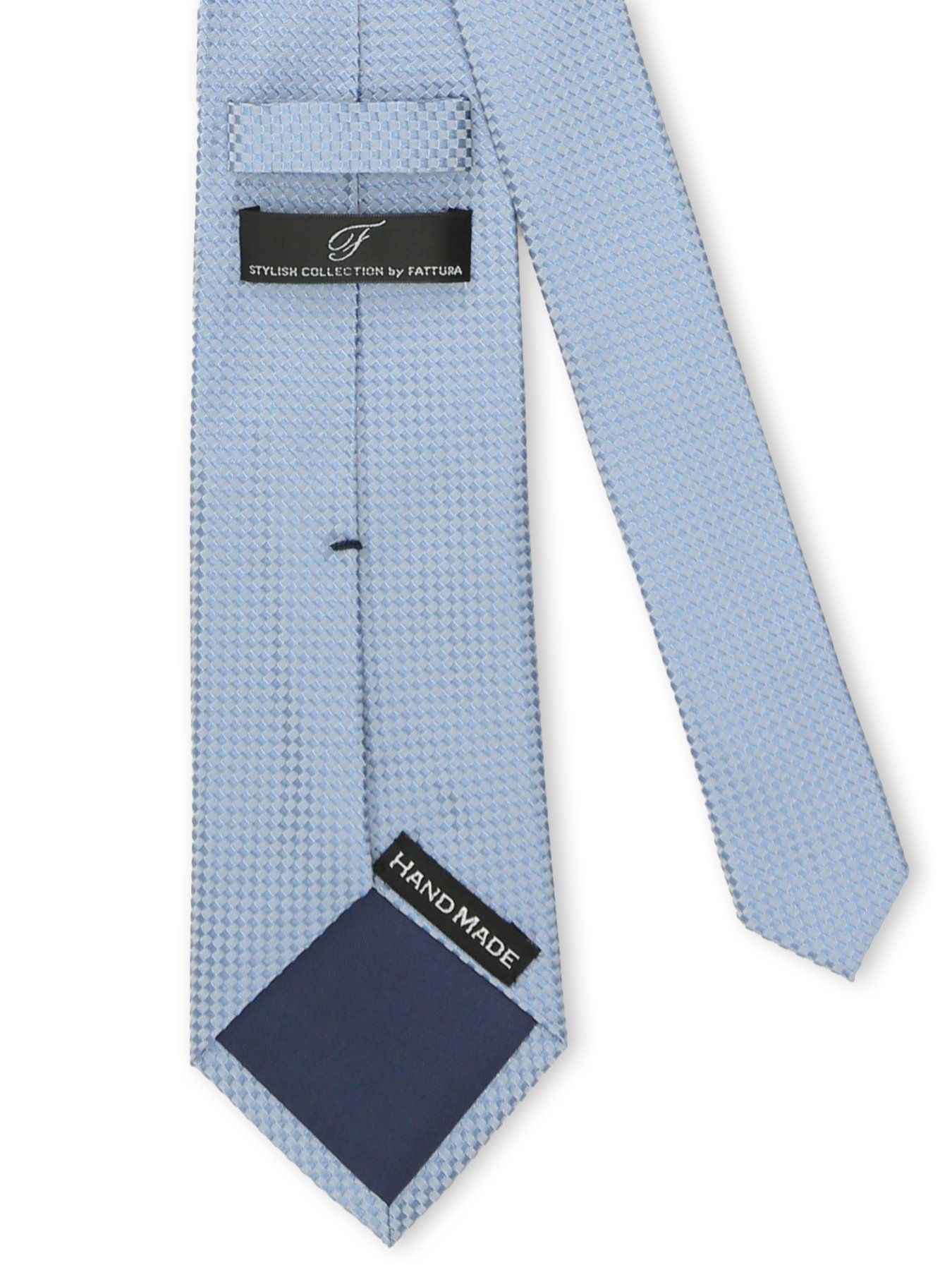 m.f.editorial ファットゥーラ/FATTURA シルク撥水加工 レギュラータイ 8.0cm幅 【26SS】 タカキュー スーツ・フォーマル ネクタイ・蝶ネクタイ ブルー【送料無料】